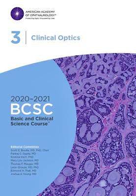 Portada del libro 9781681043593 Clinical Optics. Basic and Clinical Science Course 2020-2021, Section 3