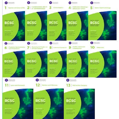 Portada del libro 9781681044811 2021-2022 BCSC Basic and Clinical Science Course, Complete Print 13 Volume Set