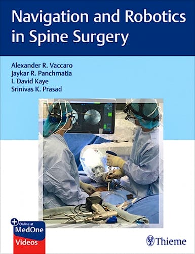 Portada del libro 9781684200313 Navigation and Robotics in Spine Surgery