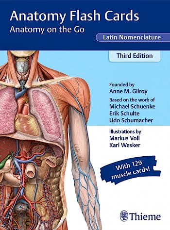 Portada del libro 9781684202225 Anatomy Flash Cards, Latin Nomenclature. Anatomy on the Go