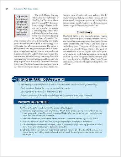 Portada del libro 9781718213463 Fitness and Well-Being for Life With HKPropel Access