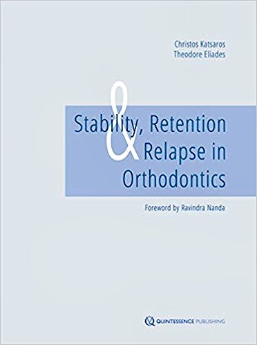 Portada del libro 9781786980199 Stability, Retention and Relapse in Orthodontics