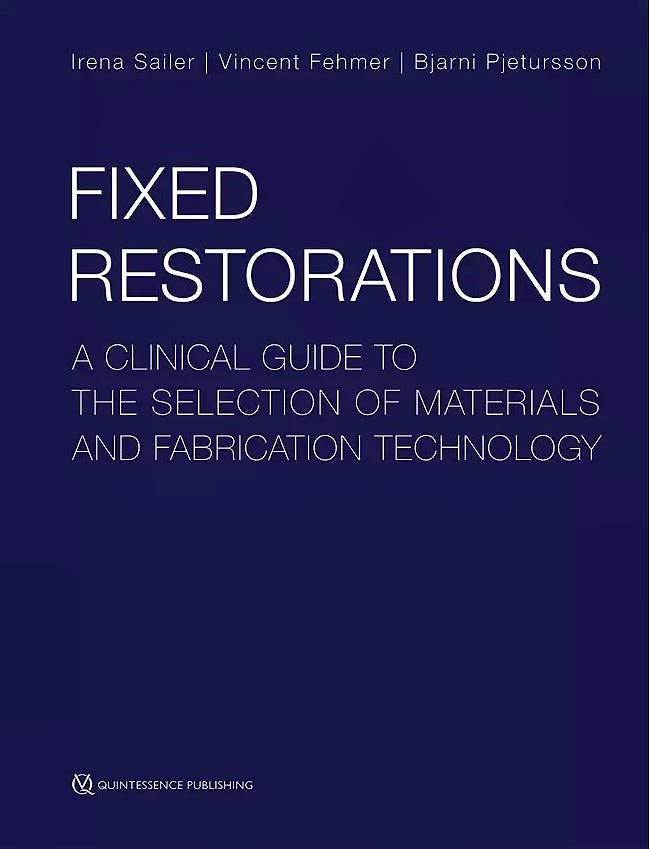 Portada del libro 9781786980274 Fixed Restorations. A Clinical Guide to the Selection of Materials and Fabrication Technology