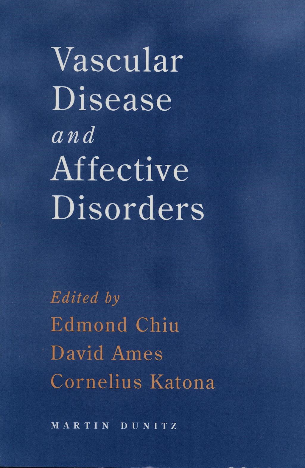 Portada del libro 9781841841526 Vascular Disease and Affective Disorders