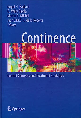 Portada del libro 9781846285103 Continence. Current Concepts and Treatment Strategies (Hardcover)