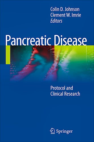 Portada del libro 9781848821170 Pancreatic Disease. Protocol and Clinical Research
