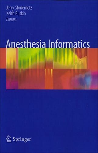 Portada del libro 9781848829619 Anesthesia Informatics