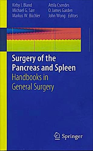Portada del libro 9781849963688 Surgery of the Pancreas and Spleen. Handbooks in General Surgery