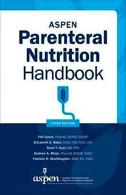 Portada del libro 9781889622415 ASPEN Parenteral Nutrition Handbook