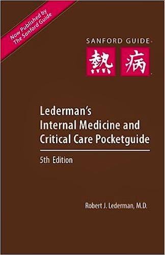 Portada del libro 9781930808836 Lederman's Internal Medicine and Critical Care Pocketguide