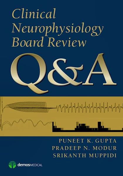 Portada del libro 9781936287871 Clinical Neurophysiology Board Review Q&a