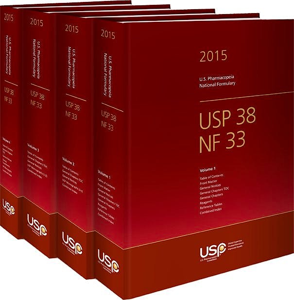 Portada del libro 9781936424351 USP38-NF33 2015 (4 Vols. + 2 Suplementos) en Español