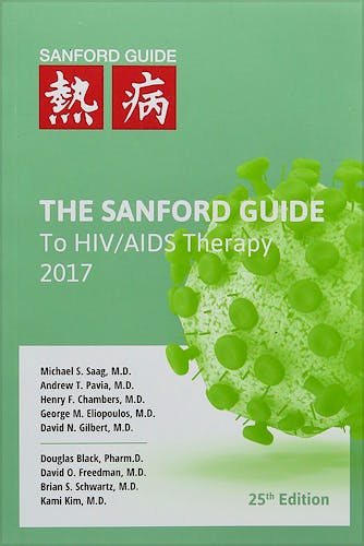 Portada del libro 9781944272043 The Sanford Guide to HIV/AIDS Therapy 2017