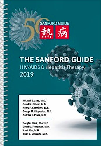 Portada del libro 9781944272128 The Sanford Guide to HIV/AIDS and Hepatitis Therapy 2019