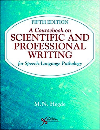 Portada del libro 9781944883089 A Coursebook on Scientific and Professional Writing for Speech-Language Pathology