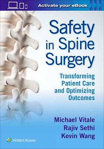 Portada del libro 9781975103910 Safety in Spine Surgery. Transforming Patient Care and Optimizing Outcomes