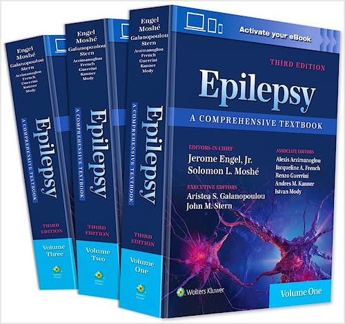 Portada del libro 9781975105525 Epilepsy. A Comprehensive Textbook (3 Volume Set)