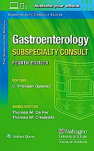 Portada del libro 9781975113308 The Washington Manual Gastroenterology Subspecialty Consult