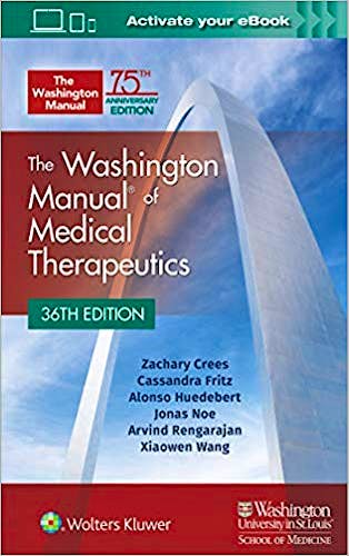 Portada del libro 9781975113483 The Washington Manual of Medical Therapeutics