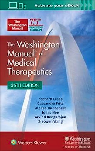 Portada del libro 9781975113513 The Washington Manual of Medical Therapeutics