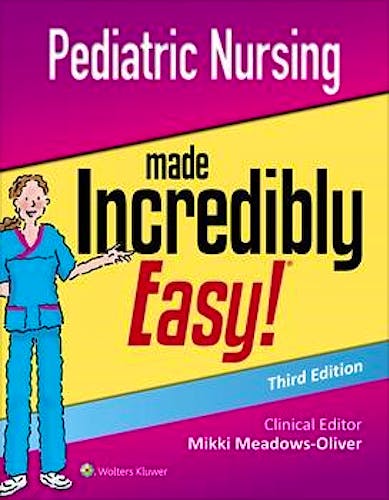 Portada del libro 9781975124830 Pediatric Nursing Made Incredibly Easy!