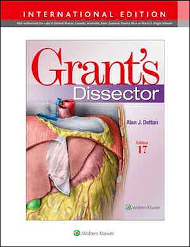 Portada del libro 9781975134655 Grant's Dissector. International Edition
