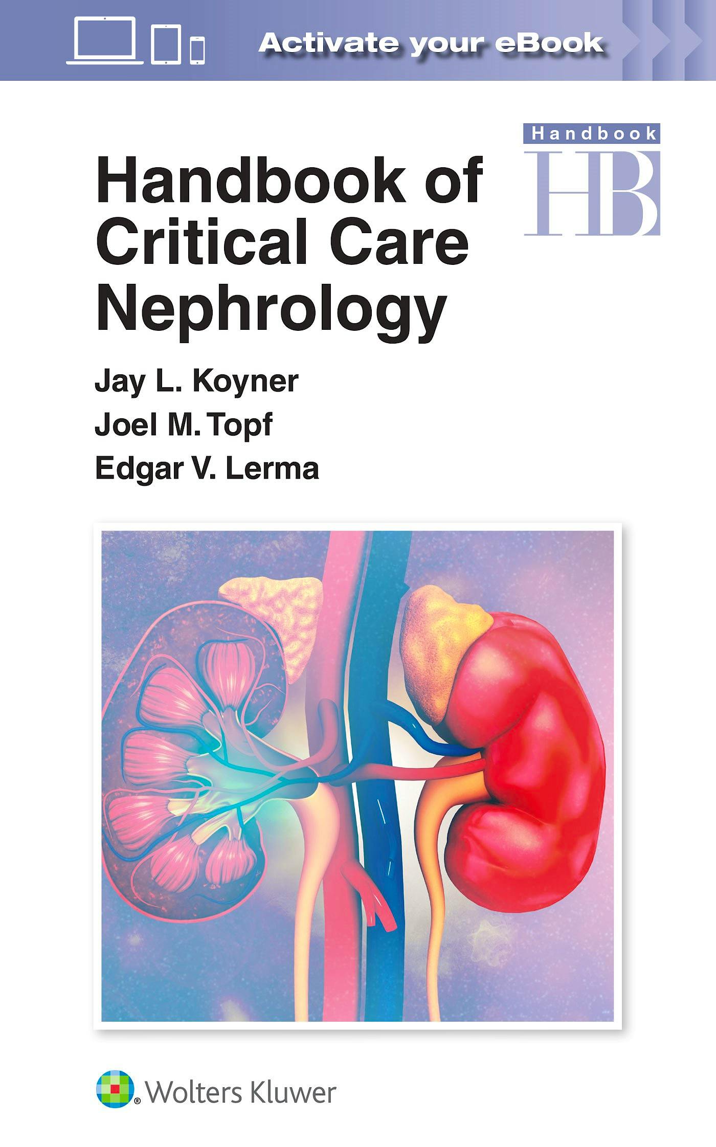 Portada del libro 9781975144098 Handbook of Critical Care Nephrology