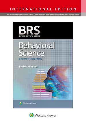 Portada del libro 9781975152390 BRS Behavioral Science (International Edition)