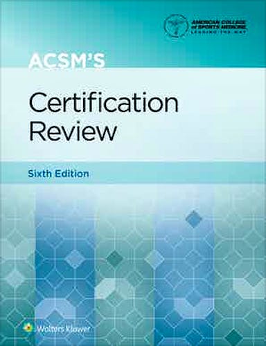 Portada del libro 9781975161910 ACSM's Certification Review