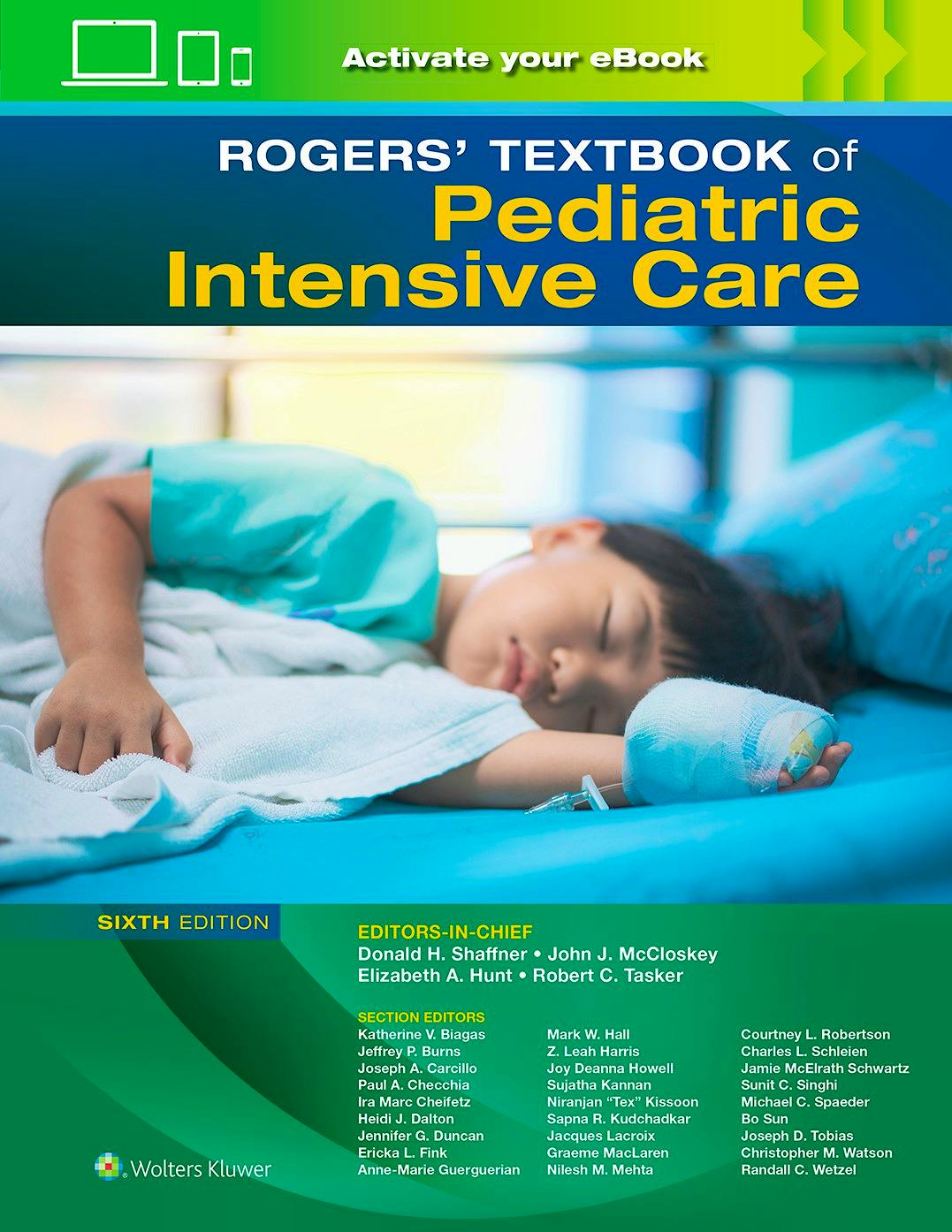 Portada del libro 9781975174217 ROGERS' Textbook of Pediatric Intensive Care