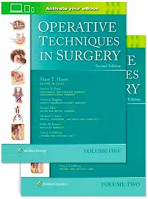 Portada del libro 9781975176464 Operative Techniques in Surgery (2 Volume Set)
