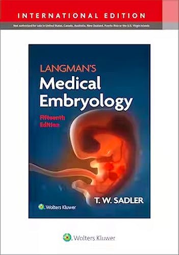 Portada del libro 9781975180010 LANGMAN's Medical Embryology. International Edition