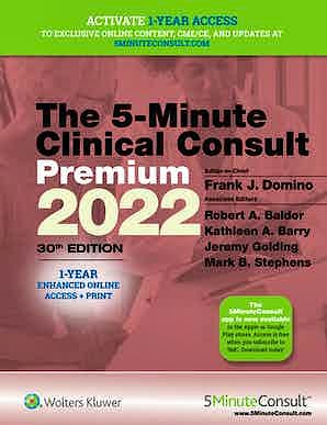 Portada del libro 9781975180140 5-Minute Clinical Consult 2022 Premium + 1 Year Enhaced Online