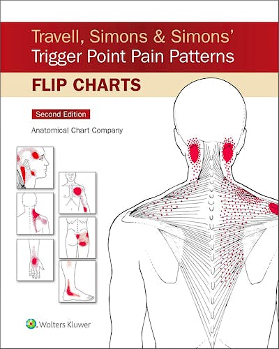 Portada del libro 9781975183783 TRAVELL, SIMONS & SIMONS' Trigger Point Pain Patterns Flip Charts