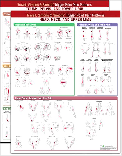Portada del libro 9781975184353 Travell, Simons & Simons’ Trigger Point Pain Patterns Wall Charts Package