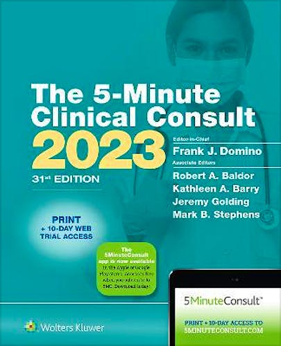 Portada del libro 9781975191559 5-Minute Clinical Consult 2023. The 5-Minute Consult Series