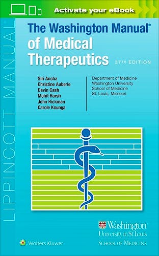 Portada del libro 9781975198497 The Washington Manual of Medical Therapeutics. International Edition