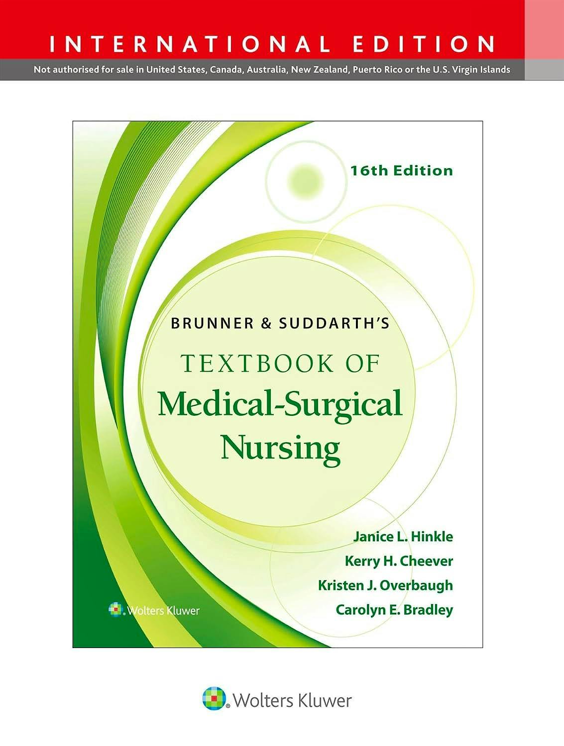 Portada del libro 9781975221140 BRUNNER and SUDDARTH's Textbook of Medical-Surgical Nursing. International Edition