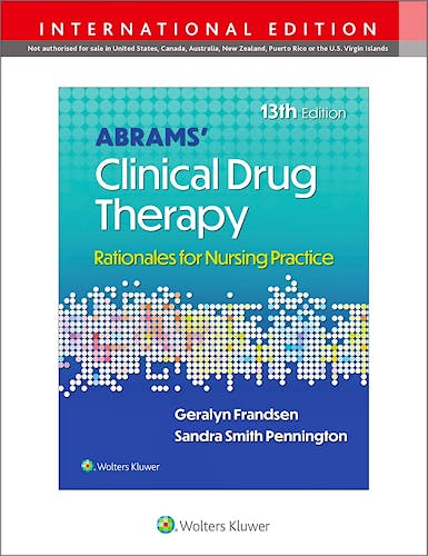 Portada del libro 9781975222338 ABRAMS' Clinical Drug Therapy. Rationales for Nursing Practice. International Edition