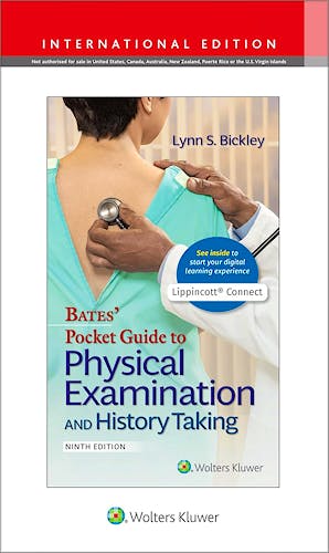 Portada del libro 9781975229955 BATES' Pocket Guide to Physical Examination and History Taking Print Book and Digital Access Card Package, International Edition