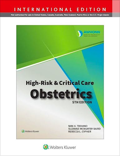 Portada del libro 9781975236748 AWHONN's High Risk and Critical Care Obstetrics. International Edition