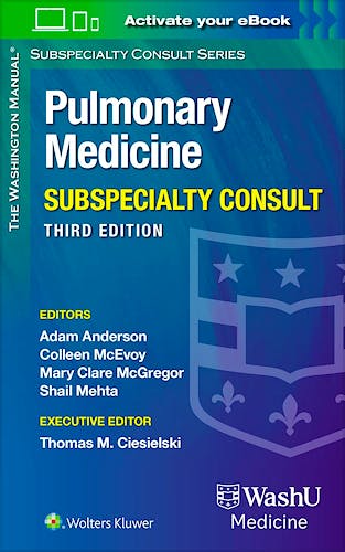 Portada del libro 9781975237349 WASHINGTON Manual Pulmonary Medicine Subspecialty Consult