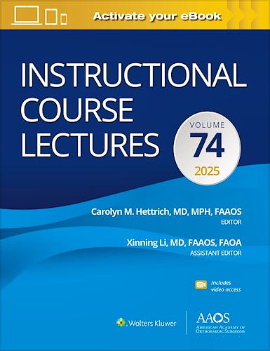 Portada del libro 9781975241391 Instructional Course Lectures Volume 74