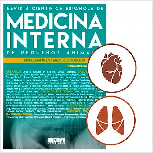 Portada del libro 9781976796043 Revista Científica Española de Medicina Interna de Pequeños Animales. Foco en Cardiorespiratorio (Vol. 1, Nº 1, Enero-Febrero 2017)