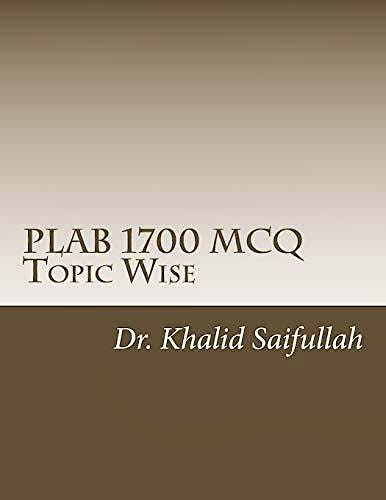 Portada del libro 9781986115513 PLAB 1700 MCQs Topic Wise