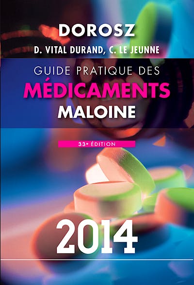 Portada del libro 9782224033439 Guide Pratique des Médicaments Maloine 2014