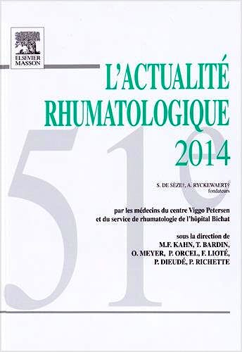 Portada del libro 9782294745249 L'actualité Rhumatologique 2014