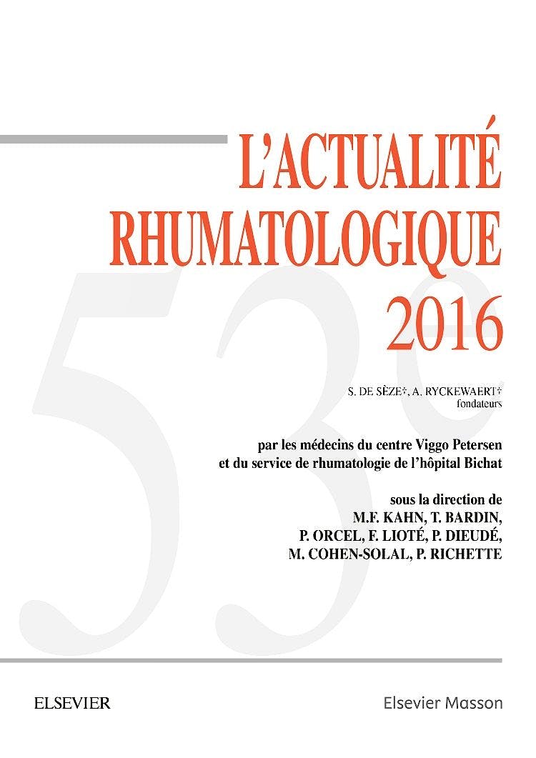 Portada del libro 9782294751790 L'actualite Rhumatologique 2016