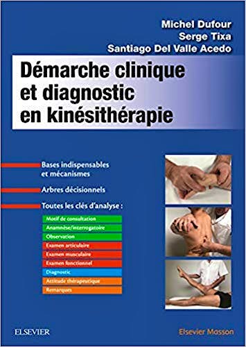 Portada del libro 9782294762390 Démarche Clinique et Diagnostic en Kinésithérapie