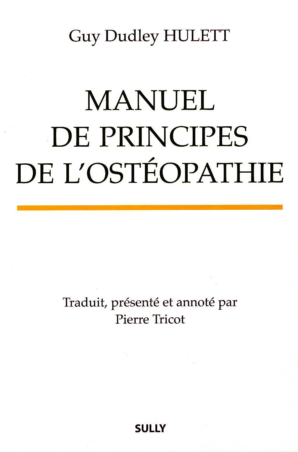 Portada del libro 9782354320638 Manuel de Principes de L'osteopathie